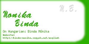 monika binda business card